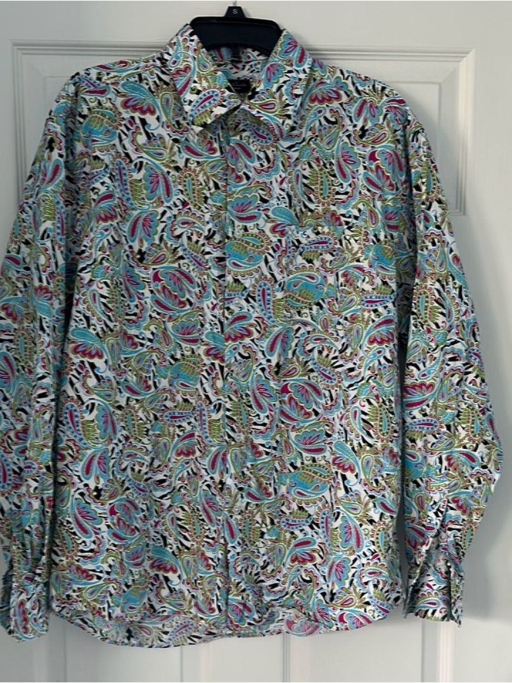 Paul Smith Blue and Green Casual Button Down Shirt 18/44